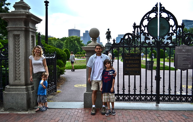 Boston Commons and public garden entreance