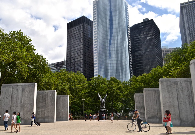 Memorial at Battery Park downtown nyc