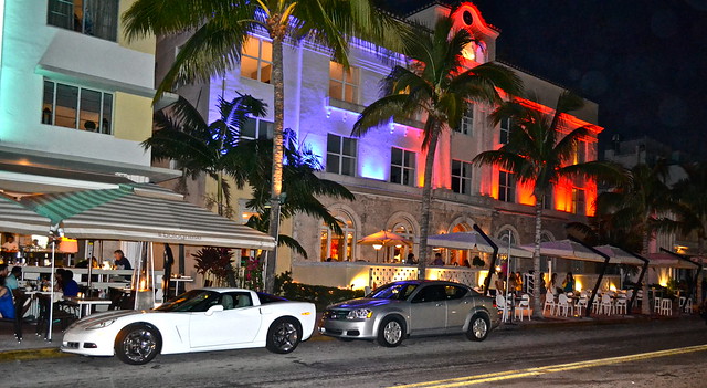 south beach miami florida at night