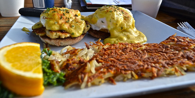 crab egg benedict breakfast