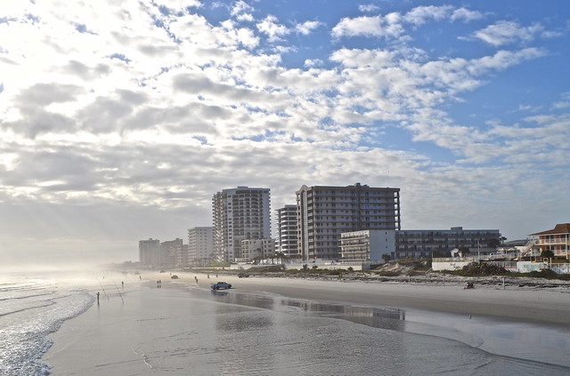 view from crabby joes in daytona beach 