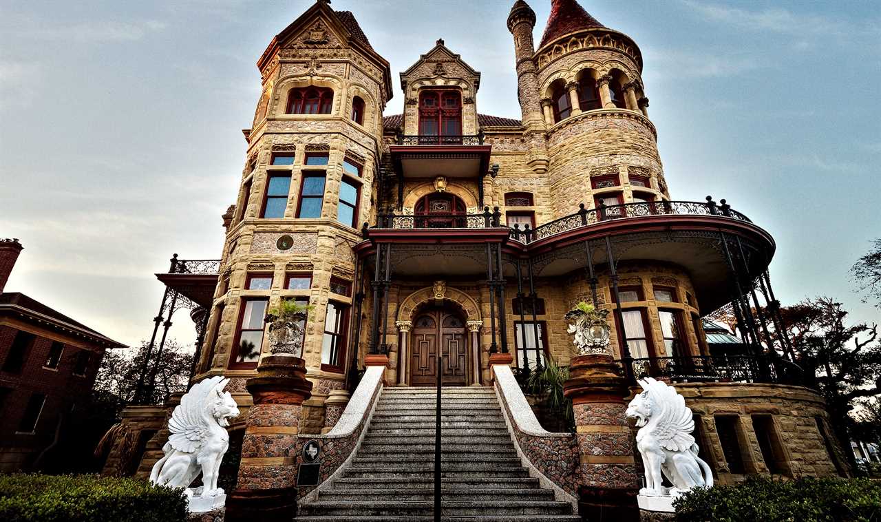 Front of Bishop's Palace, Galveston Historical Foundation