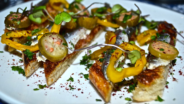 boquerones or anchovies from the national restaurant athens, ga 