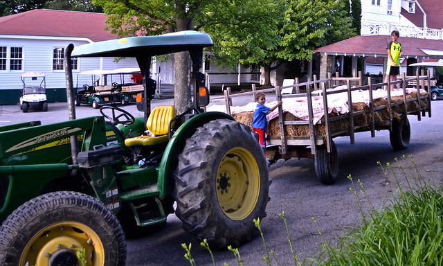 hay ride Basin Harbor Club, Vermont