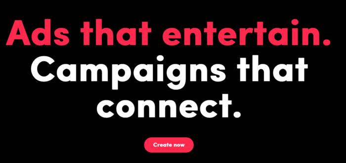 An image that says, "Ads that entertain. Campaigns that connect."