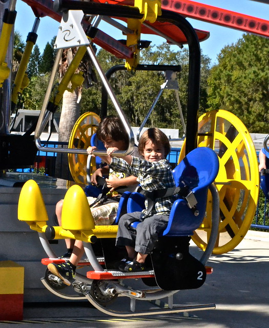 Legoland, Florida - flying copter ride