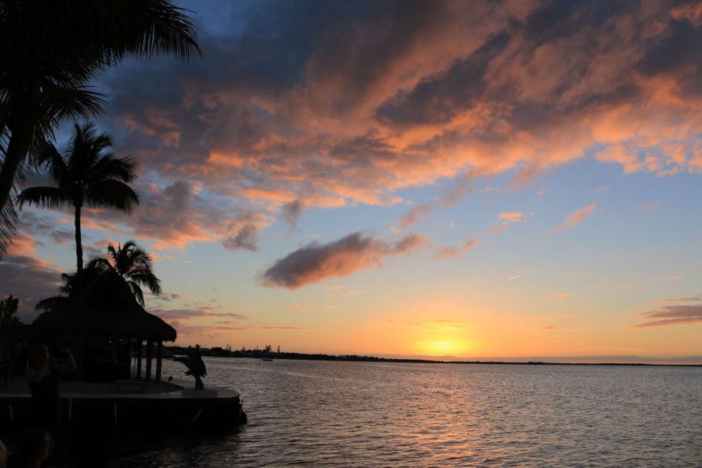 sunset in key largo