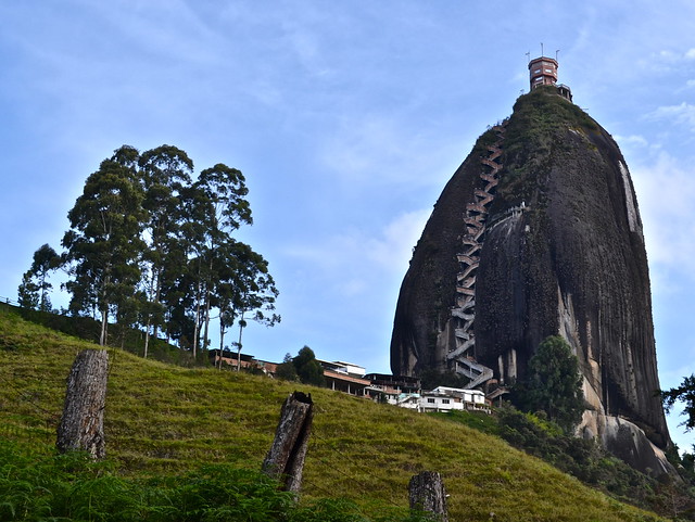 Climbing to the Top of Piedra del Peñol, Colombia