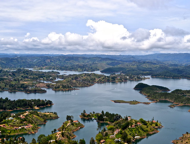 view from the top of piedra del peñol, colombia