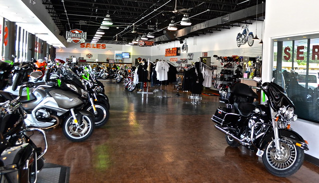 inside Eaglerider Harley Davidson Rental in fort lauderdale