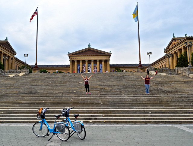 rocky museum - indego bike share philadelphia