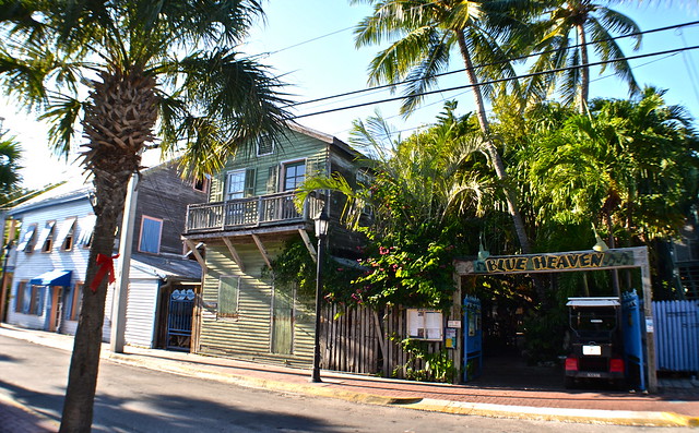 bahama village colorful street in key west florida