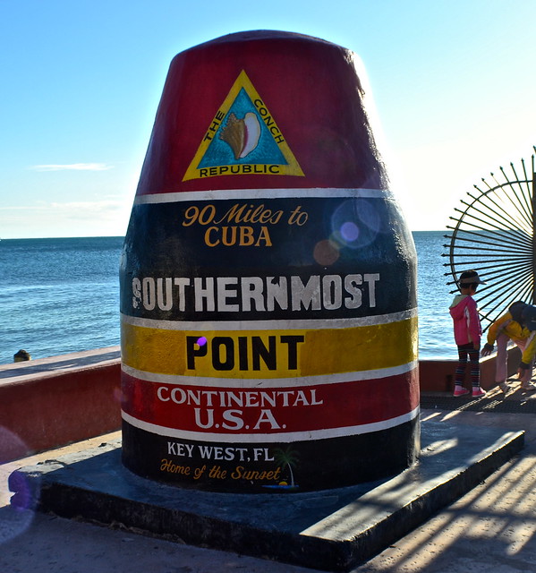 southernmost point in continental US is at key west