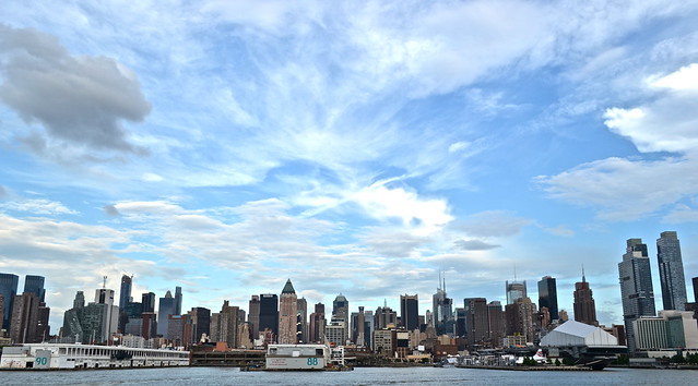 Manhattan skyline in the day