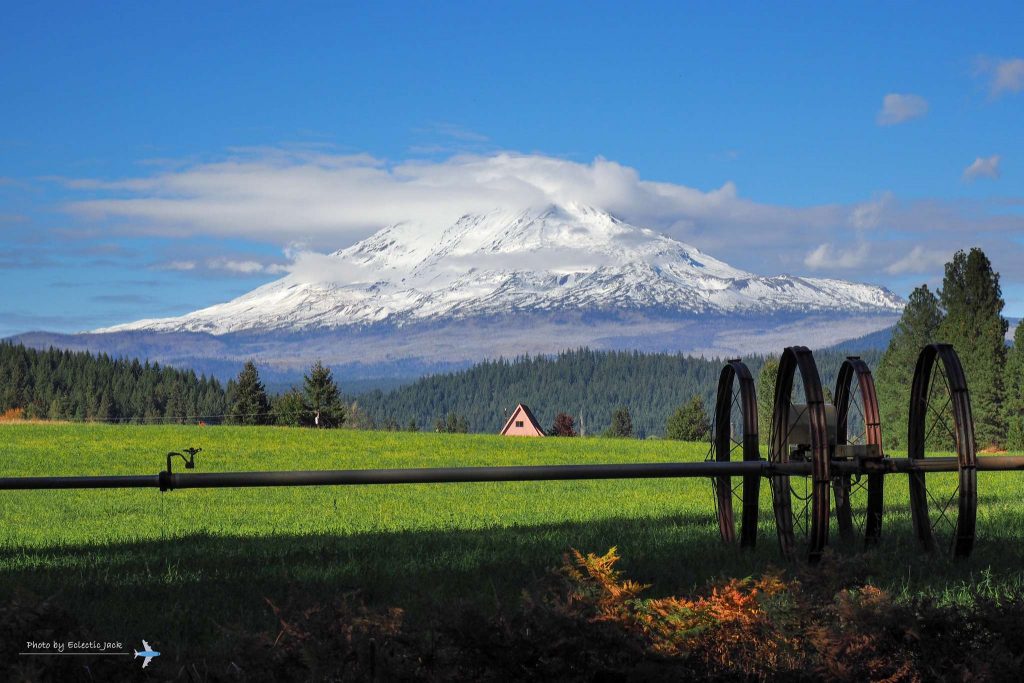 mount adam view from trout lake in washington