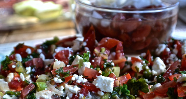 tabouli salad with feta cheese