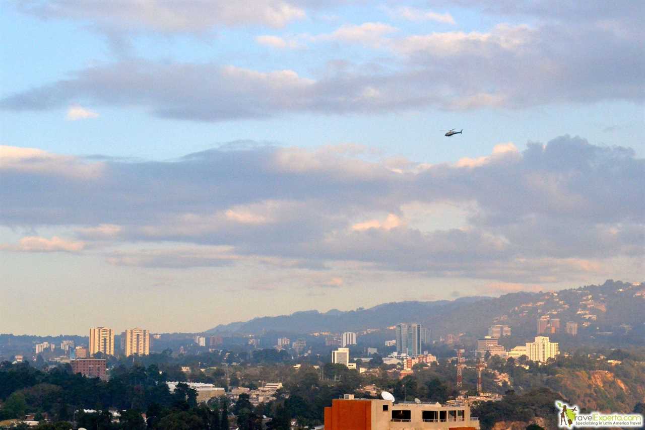 sunset in guatemala city