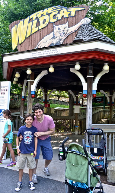 the wildcat roller-coaster at the Hershey Park penn