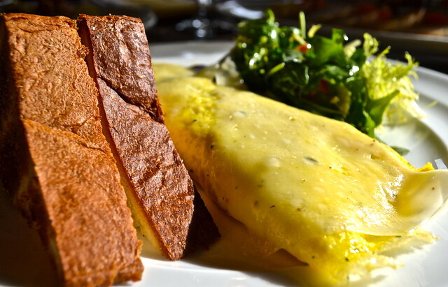 wild mushroom omelet - elevage restaurant, tampa florida