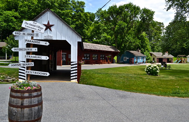 Covered bridge lancaster pa amish village 