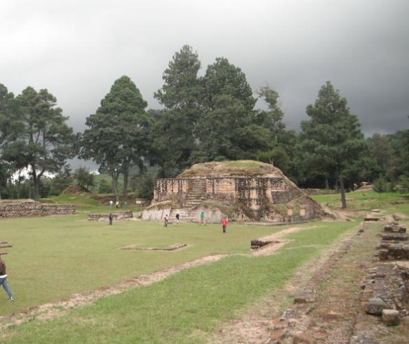 iximche mayan ruins in the Western Highlands of Guatemala