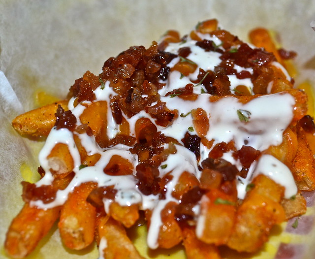 bacon and ranch fries dat dog in new orleans 