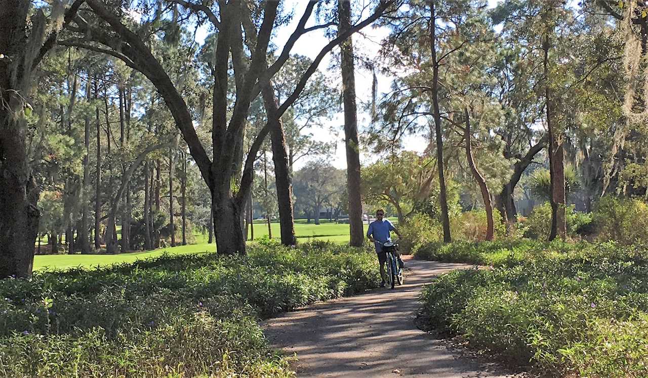 biking inside innisbrook golf resort 