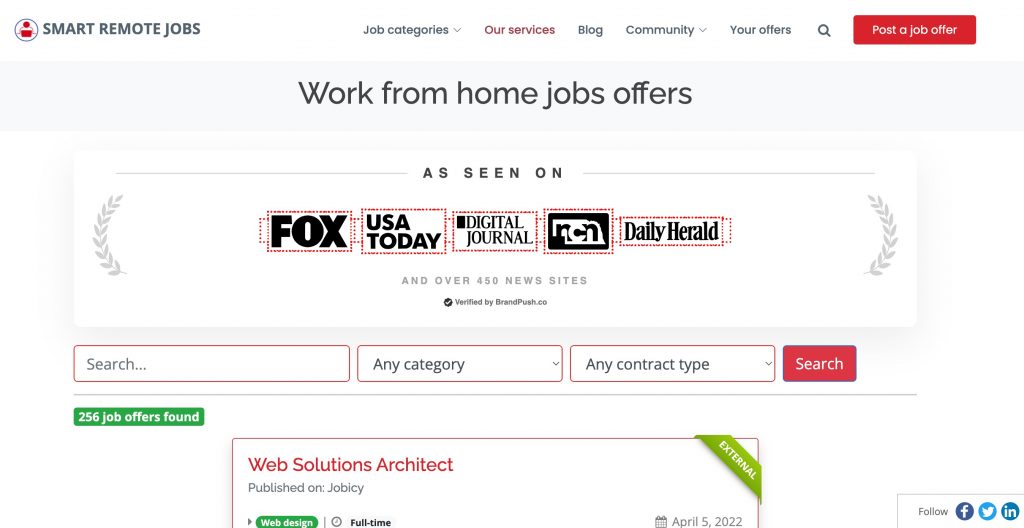 remote jobs site