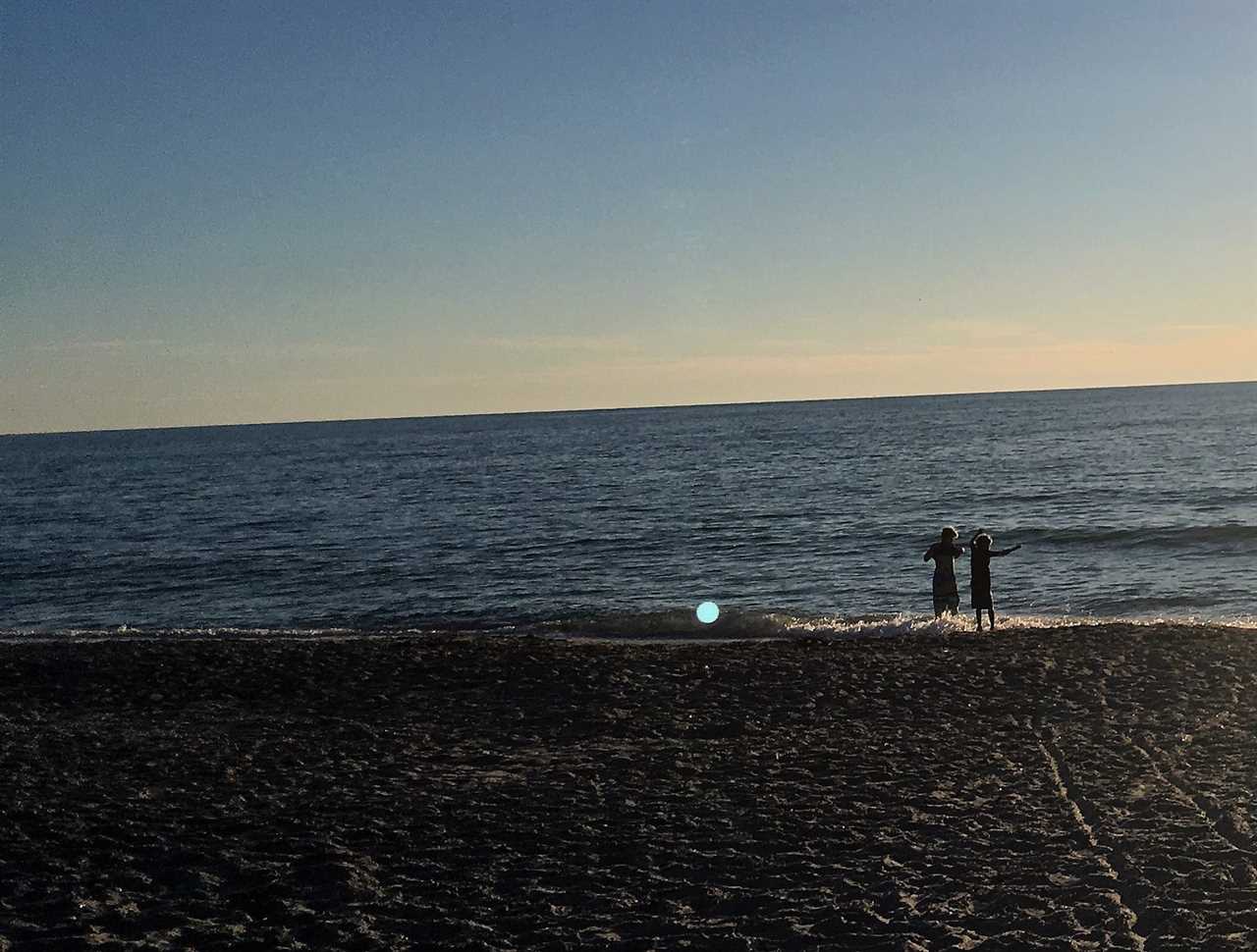 sunset in a beach of Manasota Key Florida 