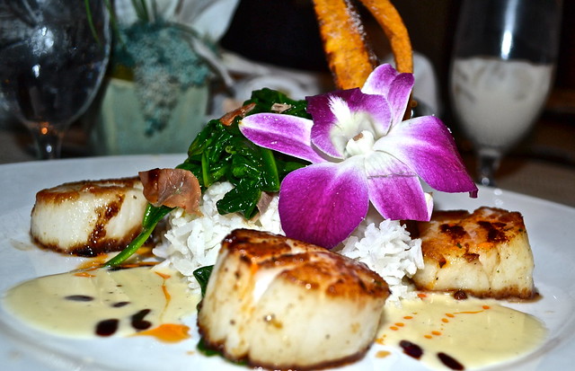 Florida scallop dish at fine dining jupiter florida