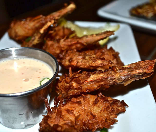 JB's on the Beach restaurant, Deerfield Beach, Florida - coconut shrimps