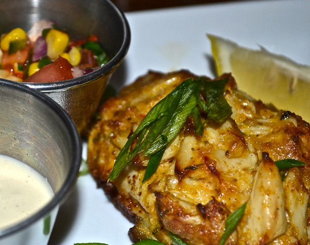 JB's on the Beach restaurant, Deerfield Beach, Florida - maryland crab cake