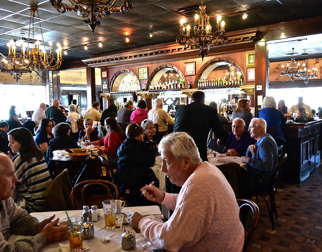 main bar area and dining room columbia restaurant 1905 day 