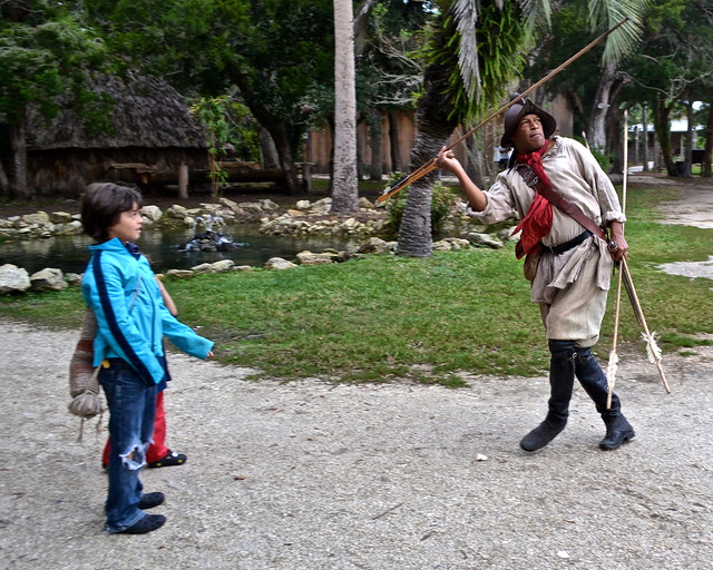 spear throwing at fountain of youth st. augustine florida 