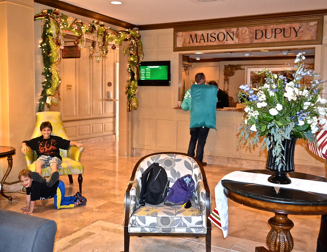 lobby of the maison dupuy french quarter