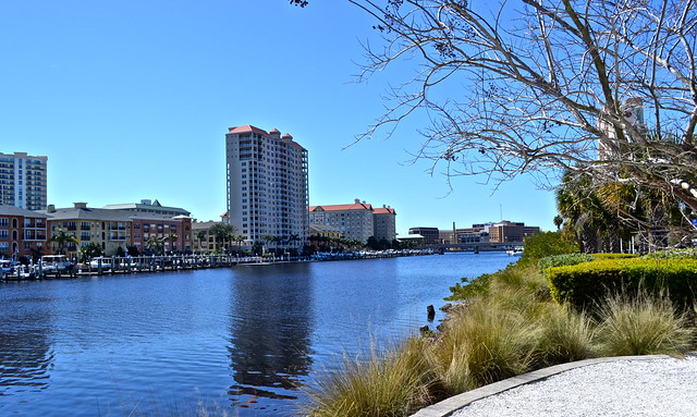 riverfront view from the history center of tampa bay fl