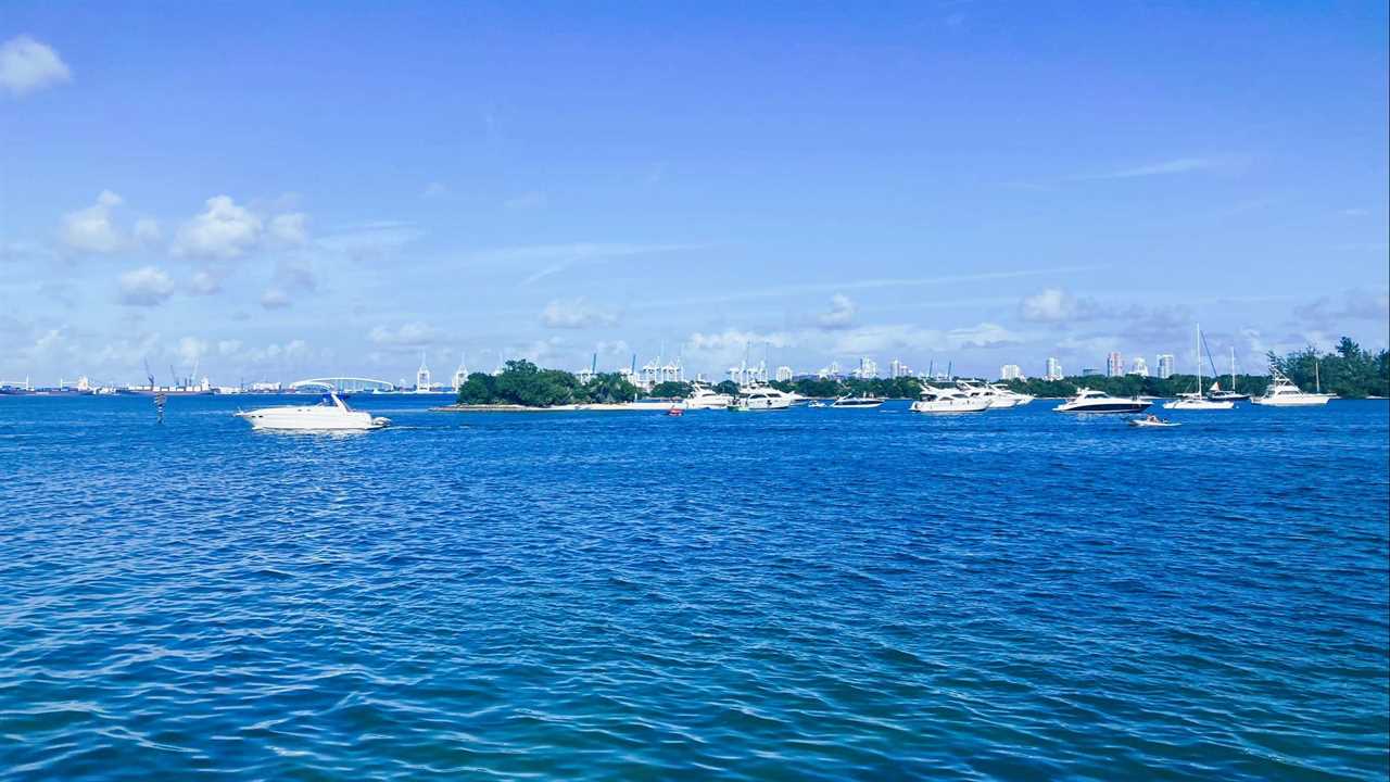 view from rusty pelican restaurant miami