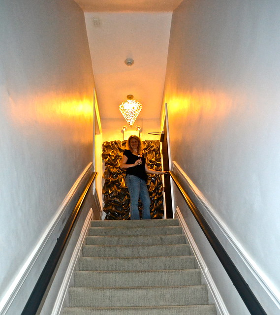 stairway to the penthouse suite - General Sutter Inn in Lititiz, PA