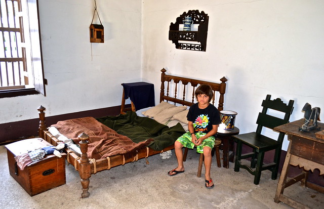 soldiers bed from 16th century at spanish quarter st augustine fl