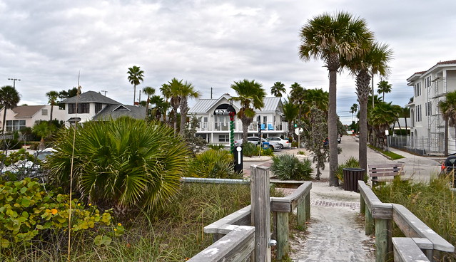 beach entrance Inn on the Beach at st. petersburg, florida