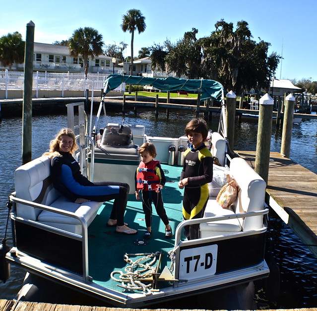 our boat for swimming with the manatees in crystal river fl