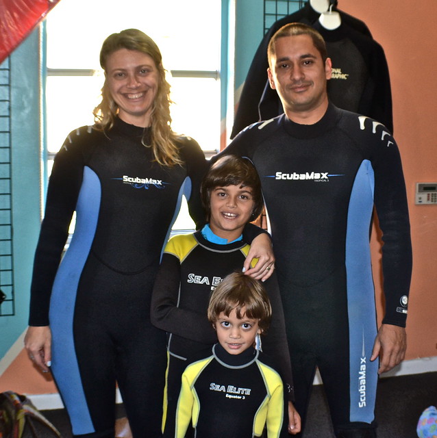 Manatee Snorkeling, Crystal River, Florida - family portrait