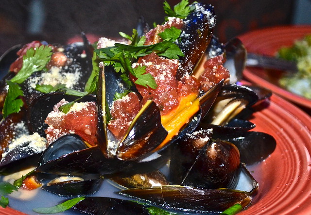 steamed mussels