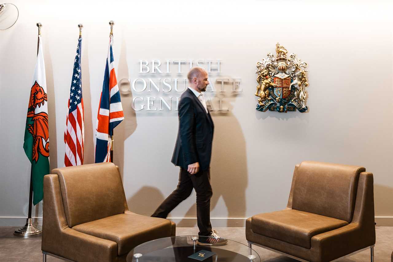 The British diplomat tries to win the U.S. technology industry