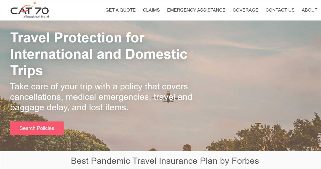 Cat 70 travel insurance