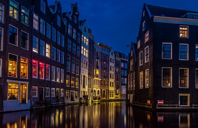 houses near a canal in Amsterdam