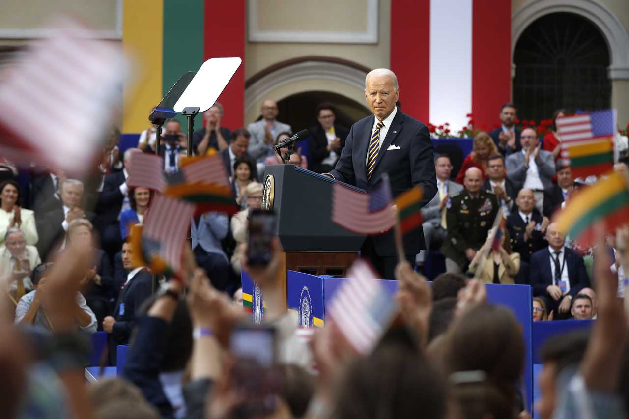 Biden urges global co-operation and rallies democratic nations.