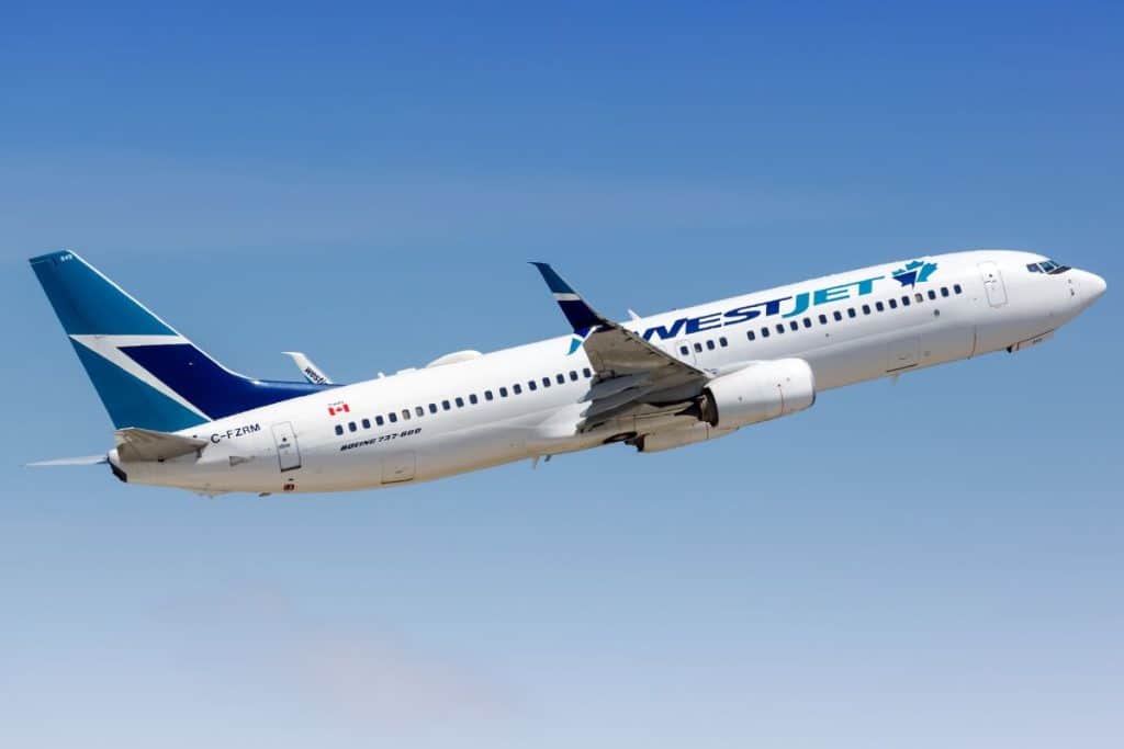 WestJet airplane