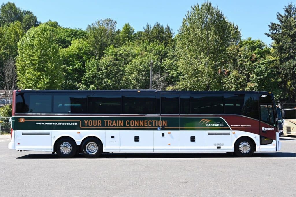 Amtrak introduces its first-ever electric bus on this popular route