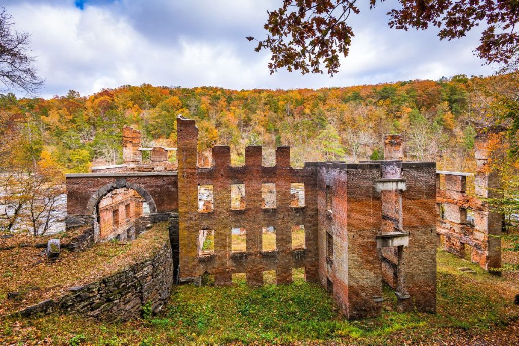 Sweetwater Creek State Park in Fall